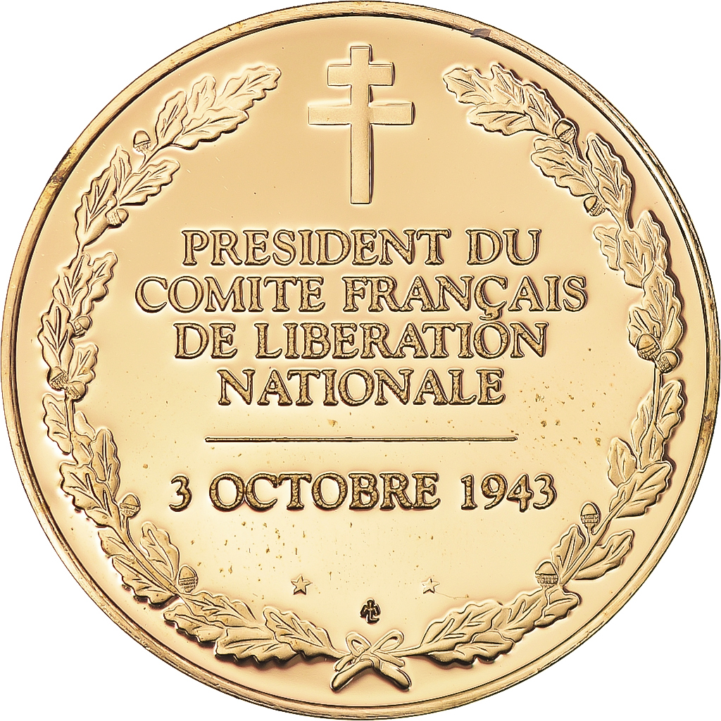 France, Medal, Président du comité Français de Liberation Nationale, 3