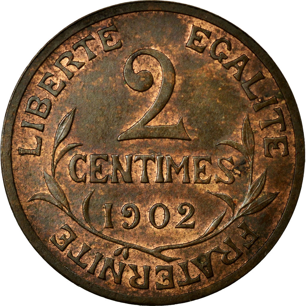Coin, France, Dupuis, 2 Centimes, 1902, Paris, , Bronze, Gadoury:107