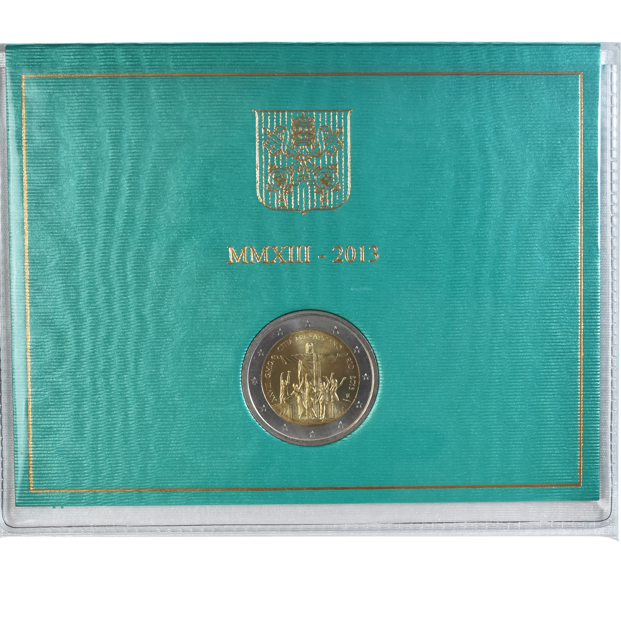 Vatican, 2 Euro, 2013, Rome, 28ème journée mondiale de la Jeunesse, FDC