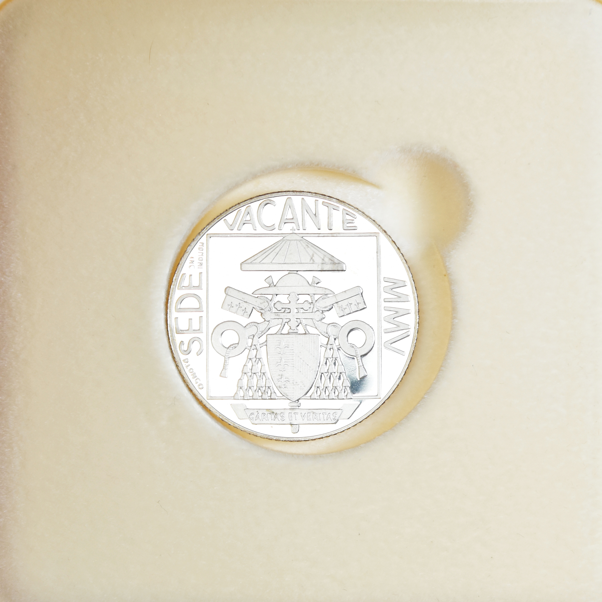 Vatican, 5 Euro, Siège Vacant, 2005, Rome, MS(65-70), Silver
