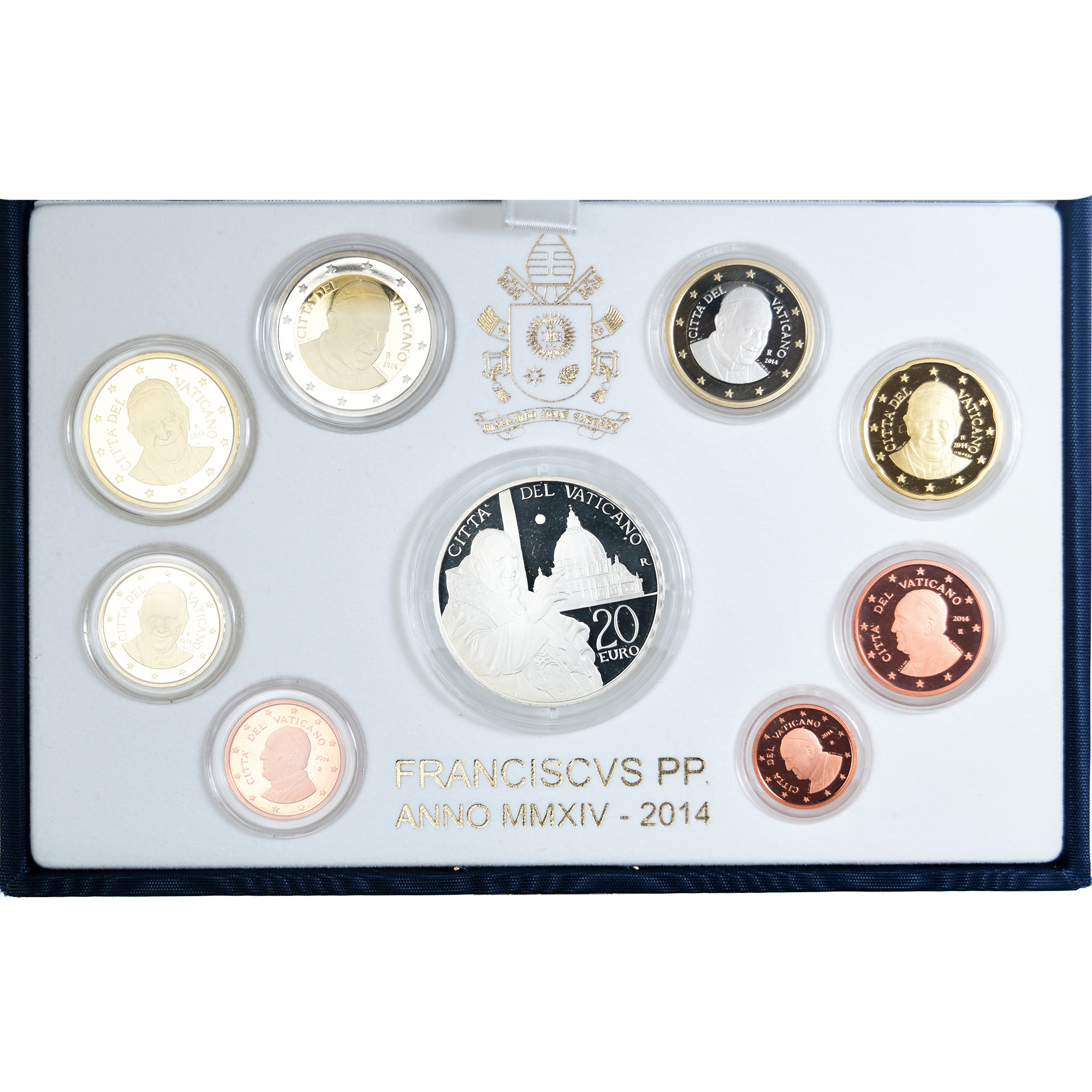 Vatican, Pope Francis I, Set 1 ct. - 20 Euro, Proof, 2014, Rome, MS