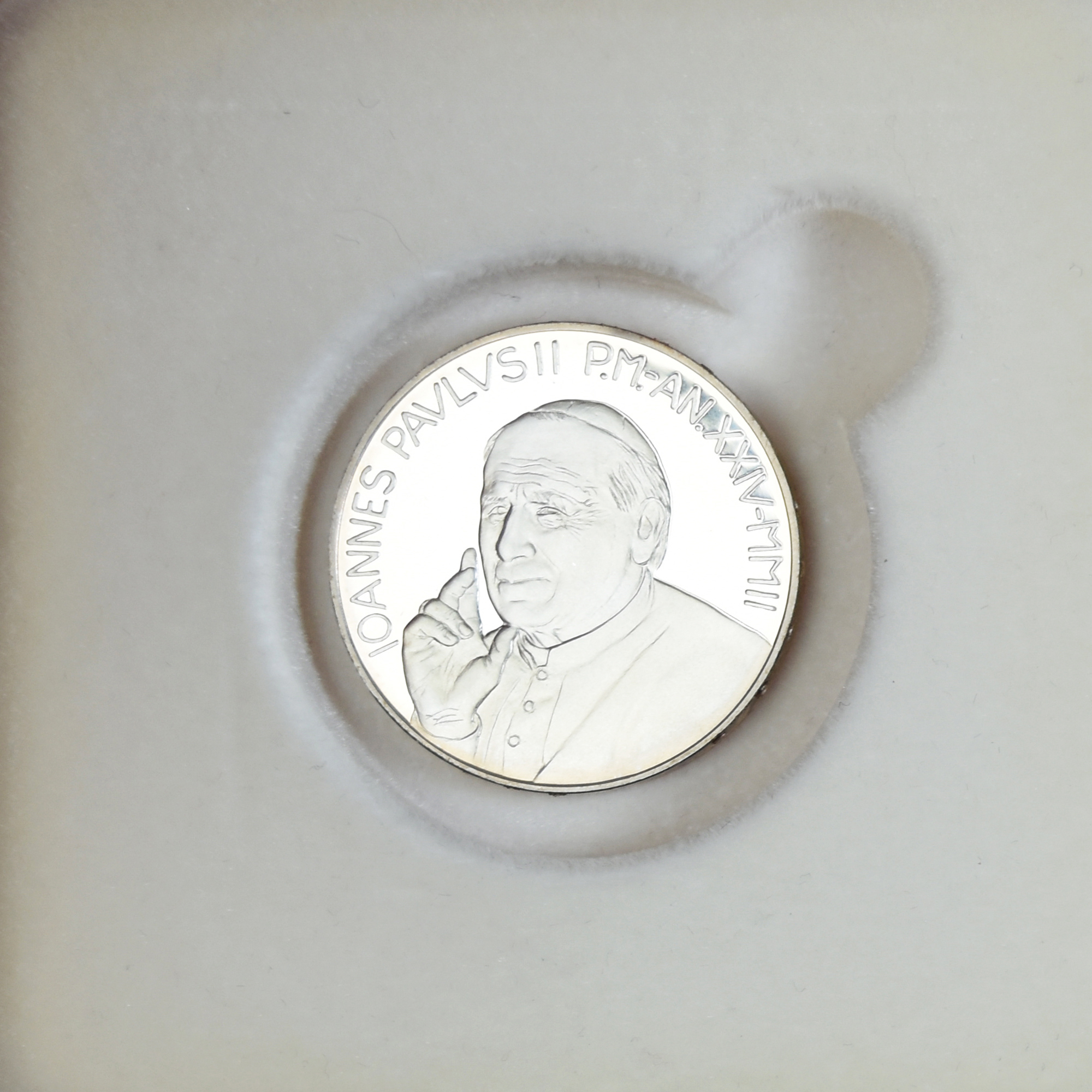 Vatikan, 5 Euro, 2002, Projet de paix et d'unité, STGL, Silber