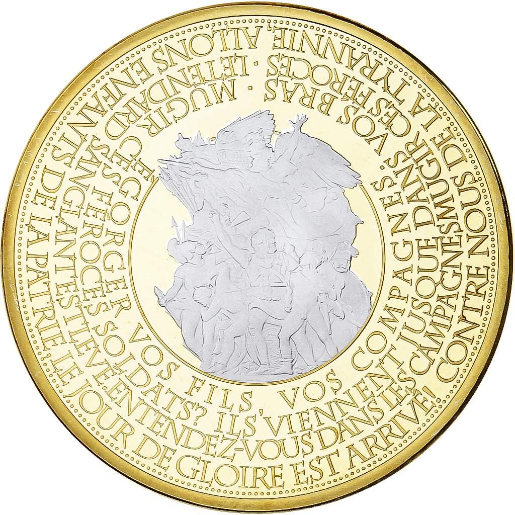 France, Medal, Les piliers de la République, Marianne, , Copper Gilt