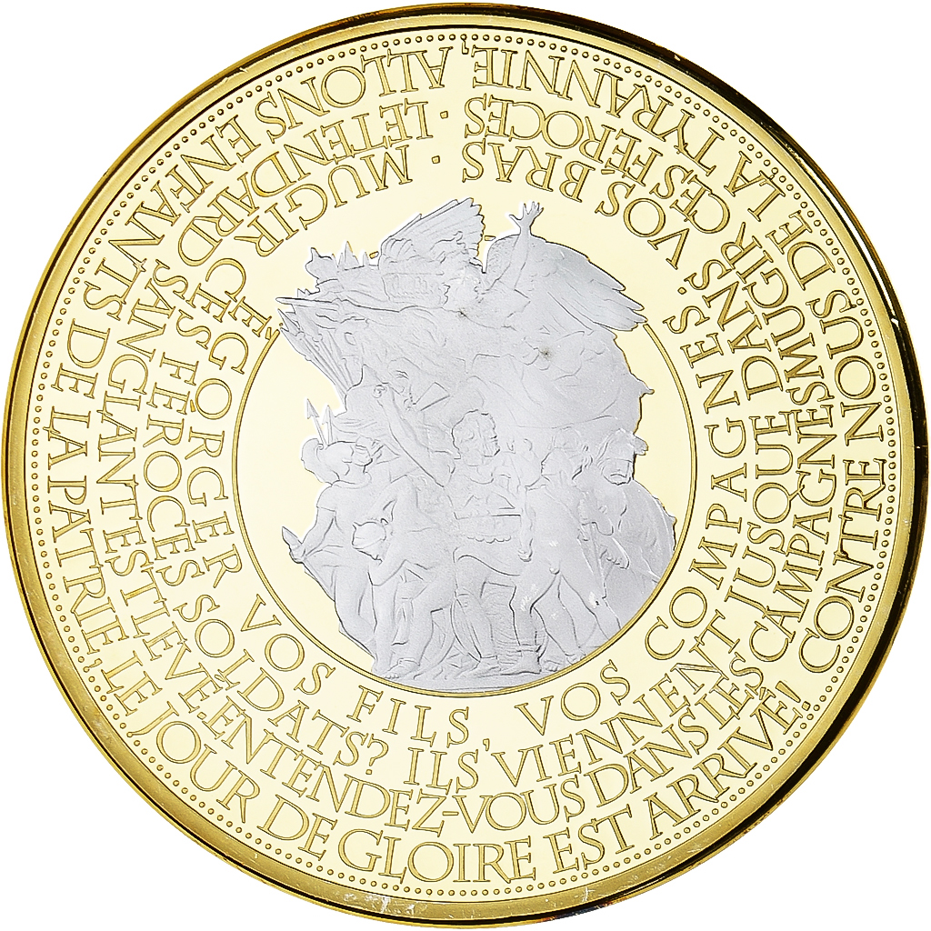 France, Medal, Les piliers de la République, Marianne, , Copper Gilt