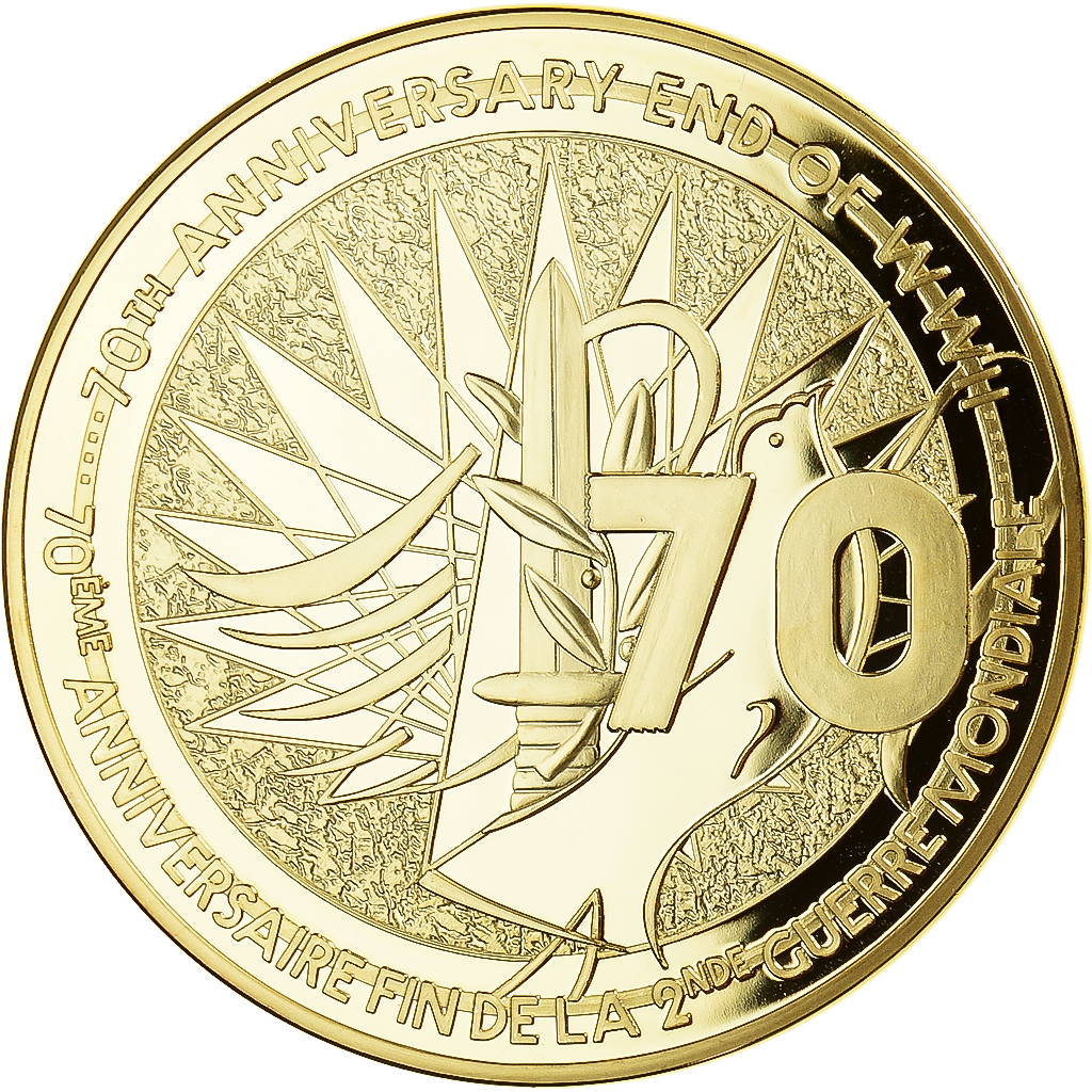 France, Medal, Seconde Guerre Mondiale, Victoire du 8 Mai 1945, , Copper