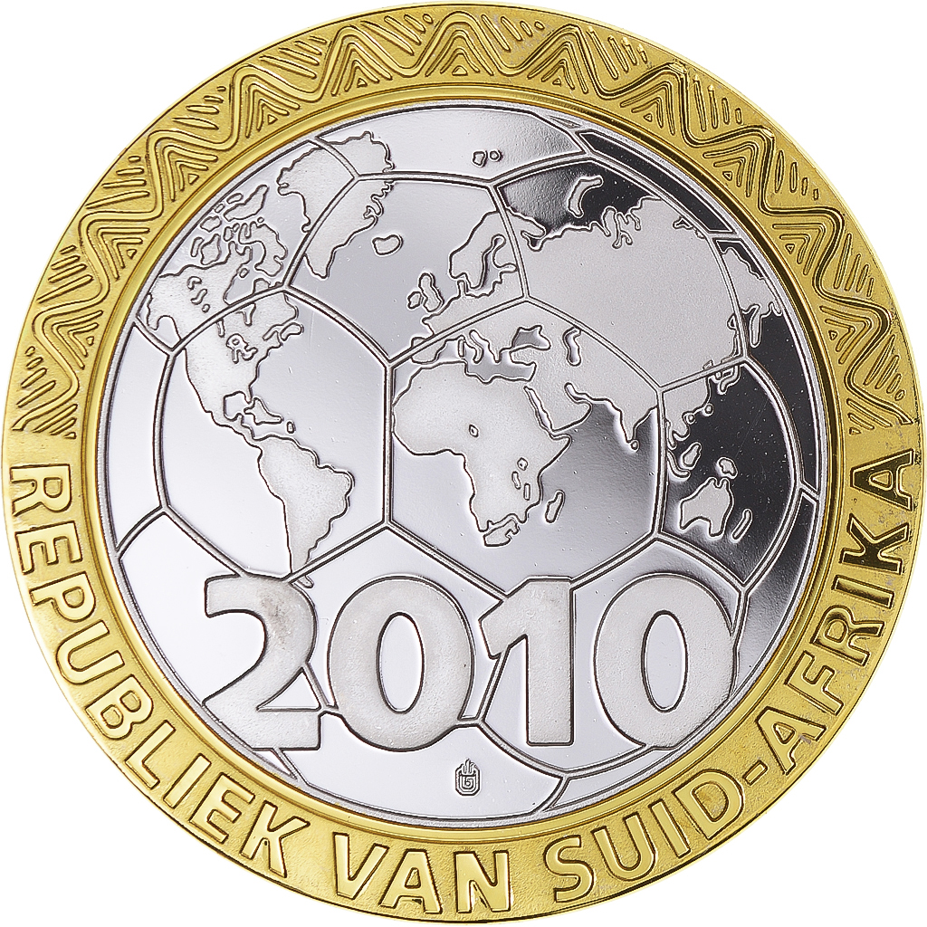 South Africa, Medal, Football - France, 2010, , Bi-Metallic