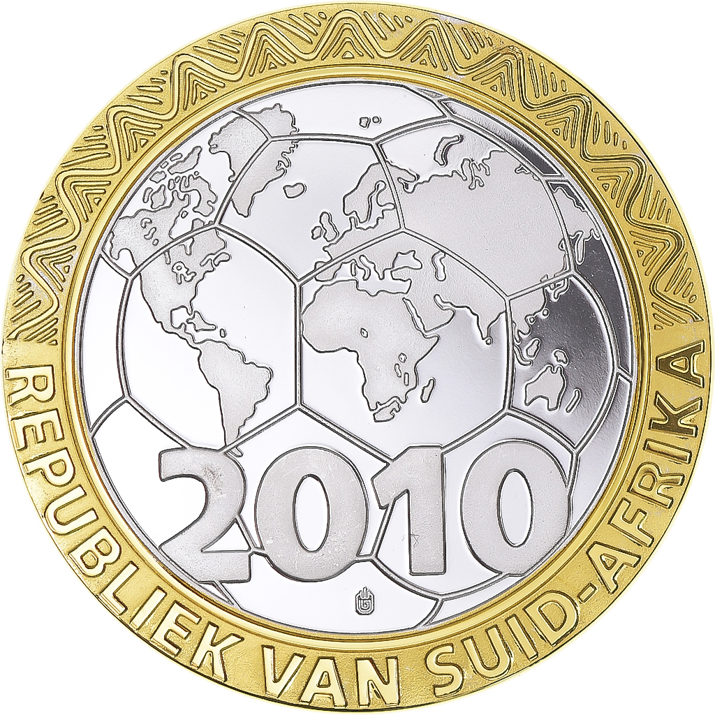 South Africa, Medal, Football - France, 2010, , Bi-Metallic