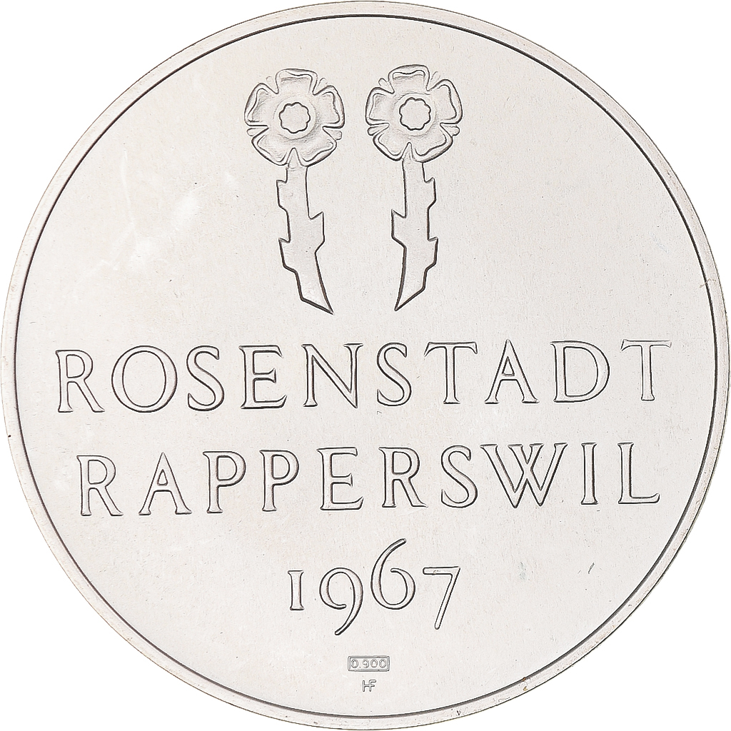 Switzerland, Medal, Rosenstadt Rapperswil, 1967, , Silver