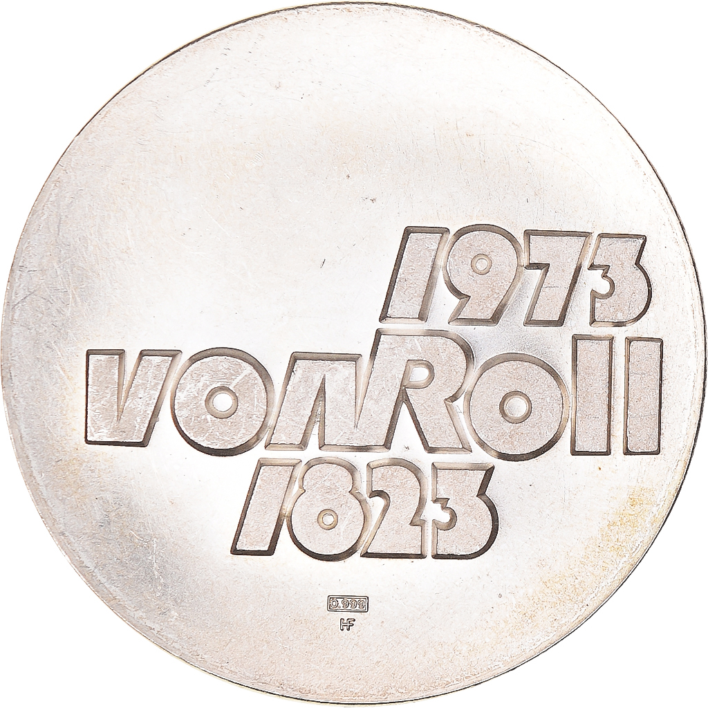 Switzerland, Medal, Ludwig von Roll, 150 ans de l'entreprise Von Roll, 1973