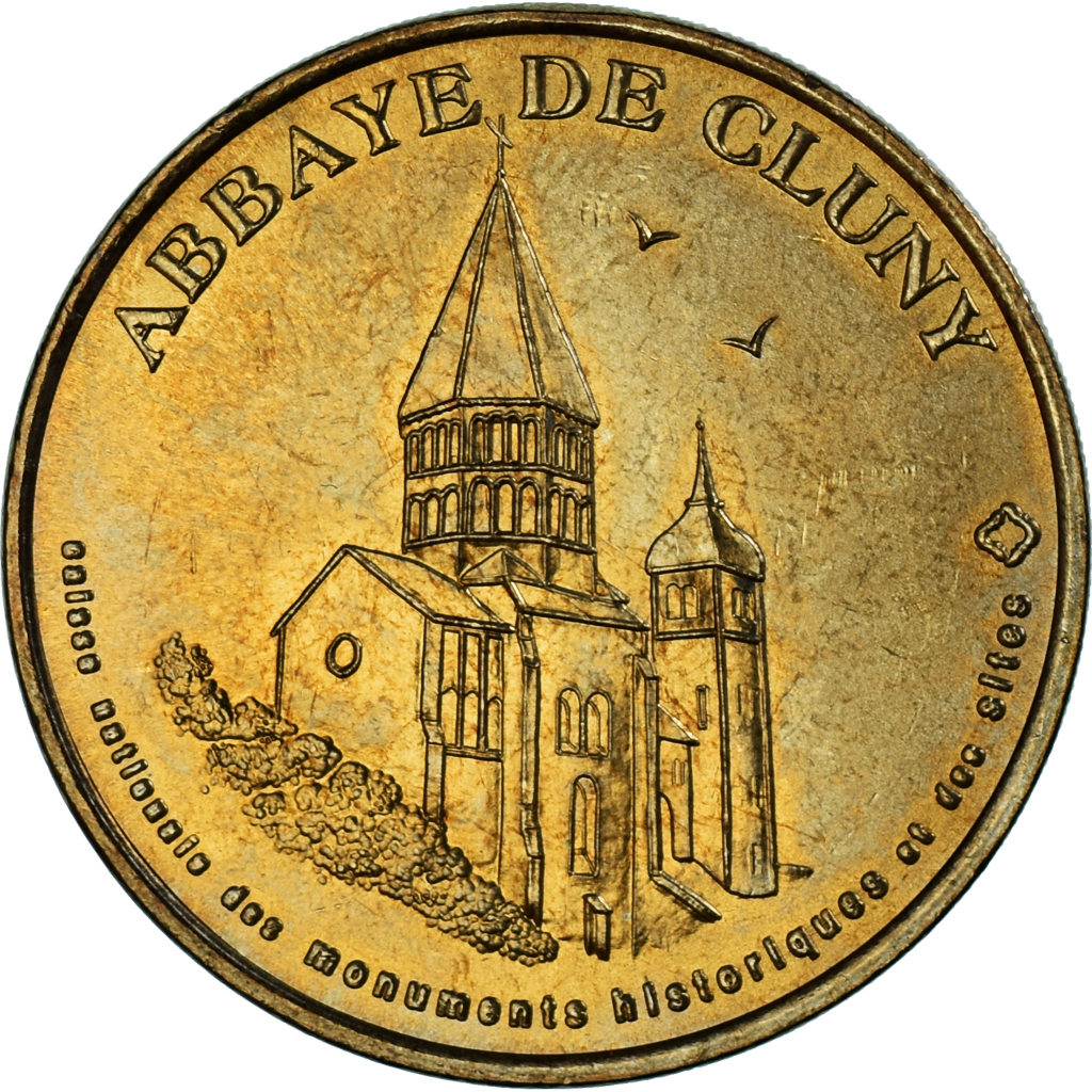 France, Token, Touristic token, Cluny - Abbaye n°1, Arts & Culture, 2005, MDP