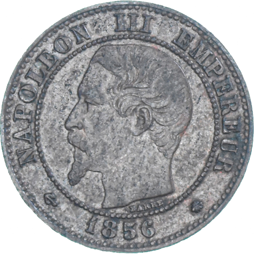 Coin, France, Napoleon III, Napoléon III, 2 Centimes, 1856, Strasbourg