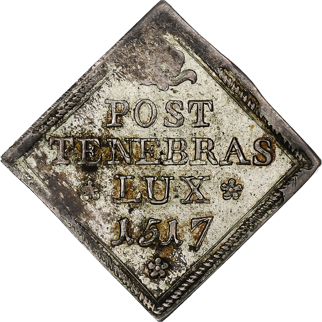 France, Token, 1817, Silver, 