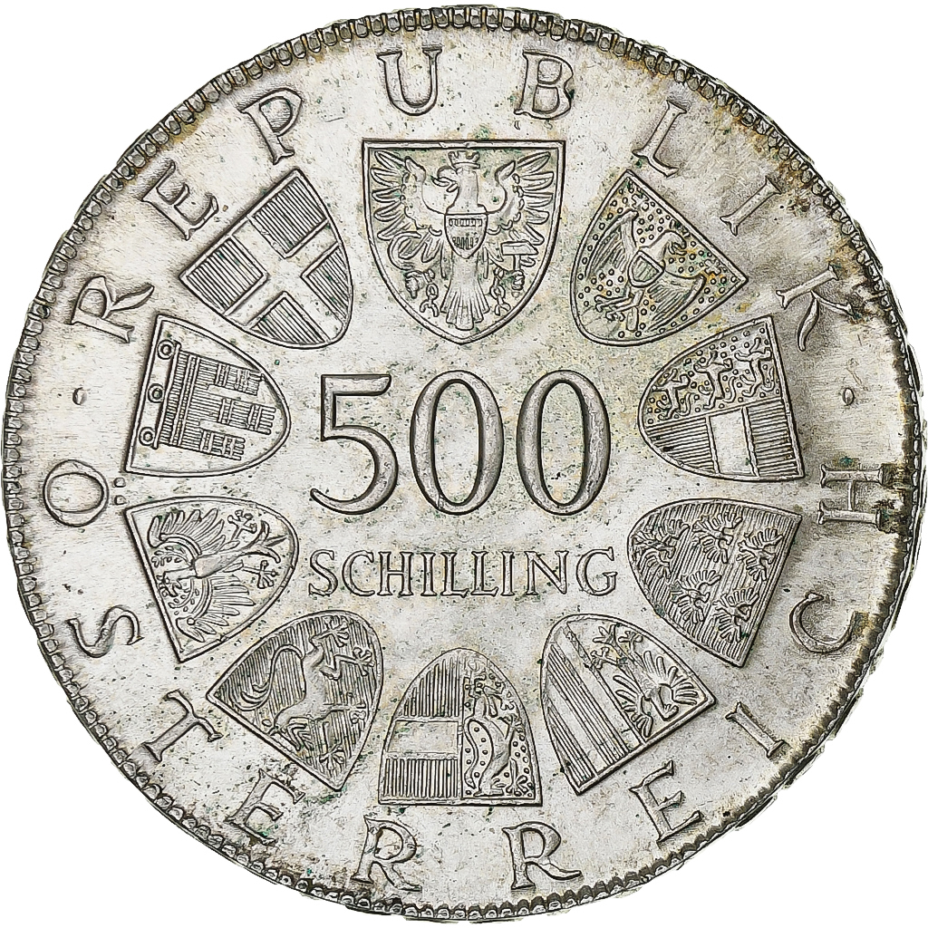 Coin, Austria, 500 Schilling, 1980, , Silver, KM:2949
