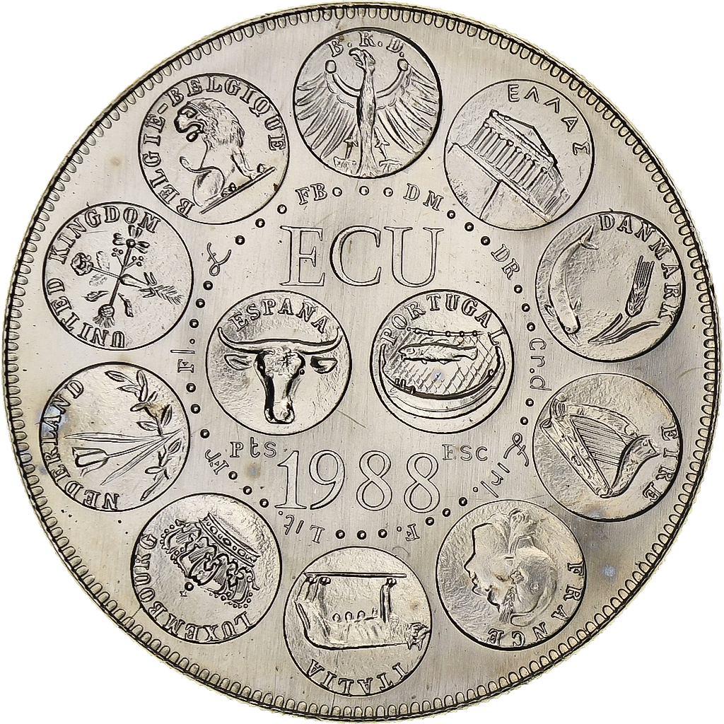 France, Medal, Ecu Europa, Marianne, 1988, Rodier, , Copper-nickel