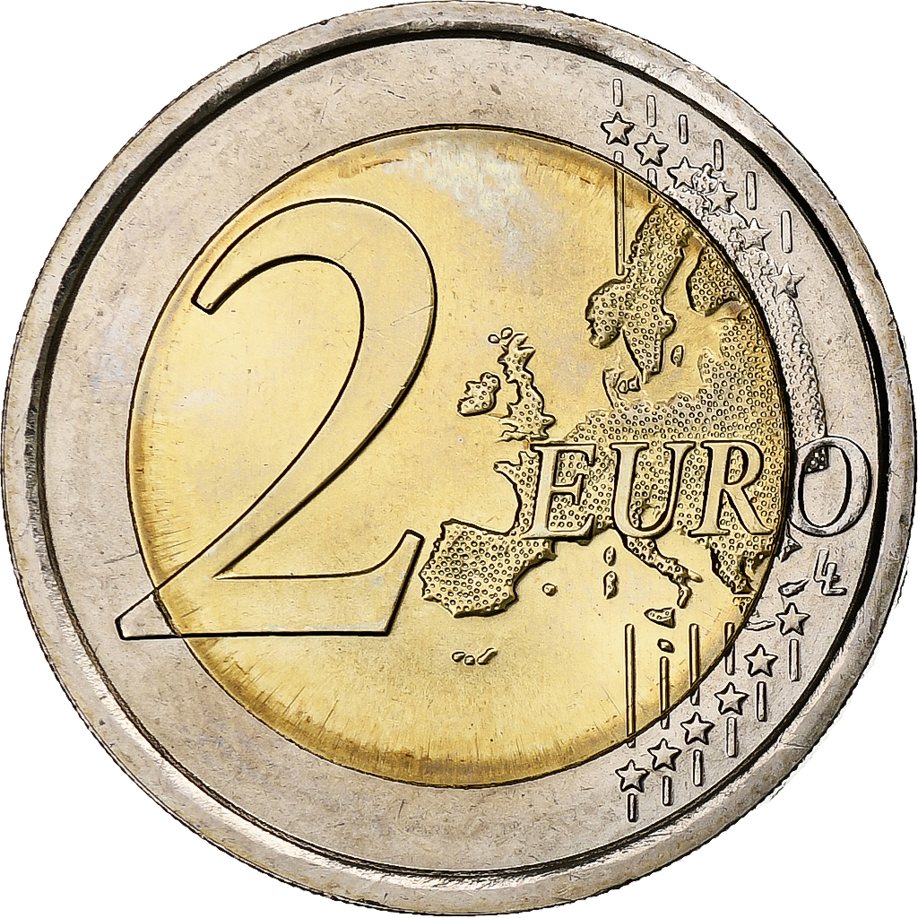 Italie, 2 Euro, Donatello, 2016, SPL, Bimétallique, KM:New