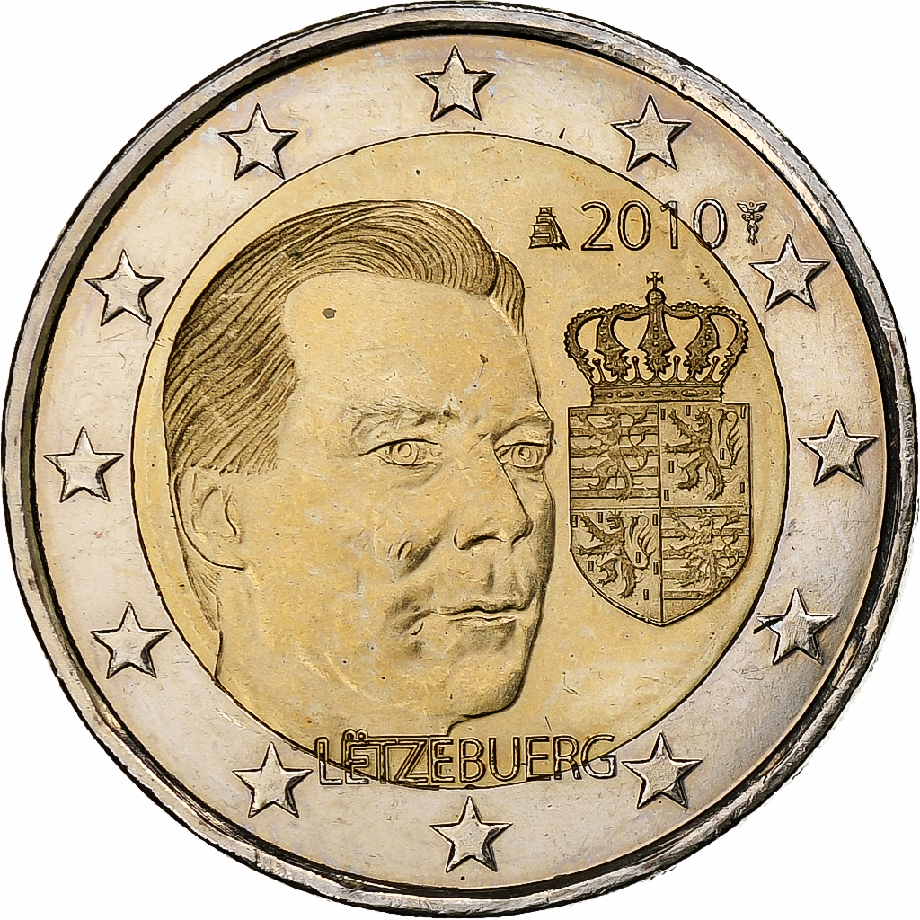 Luxemburg, 2 Euro, Grand-Duc Henri, 2010, Utrecht, Special Unc., VZ+