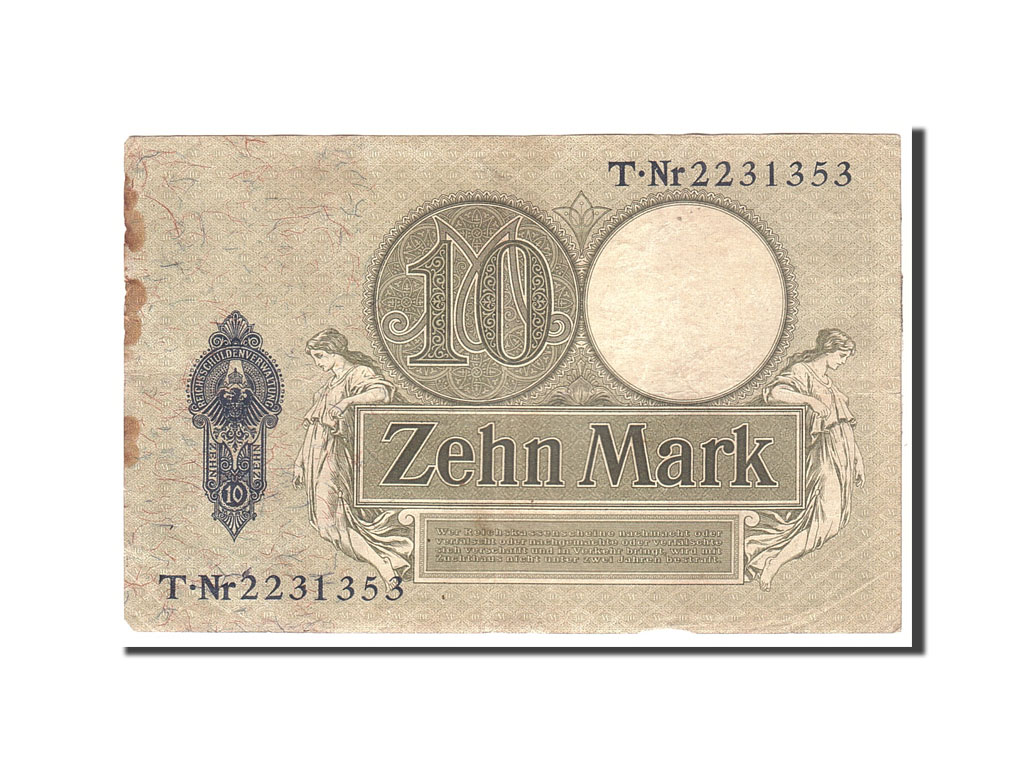Banknote, Germany, 10 Mark, 1906, 1906-10-06, KM:9b, EF