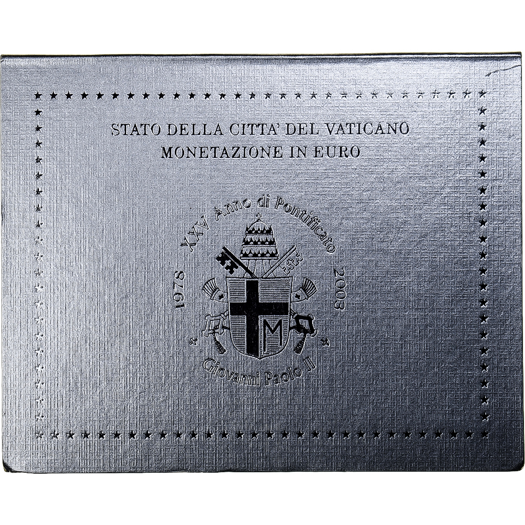 Vatican, Coffret, Jean-Paul II, 2003, Rome, FDC
