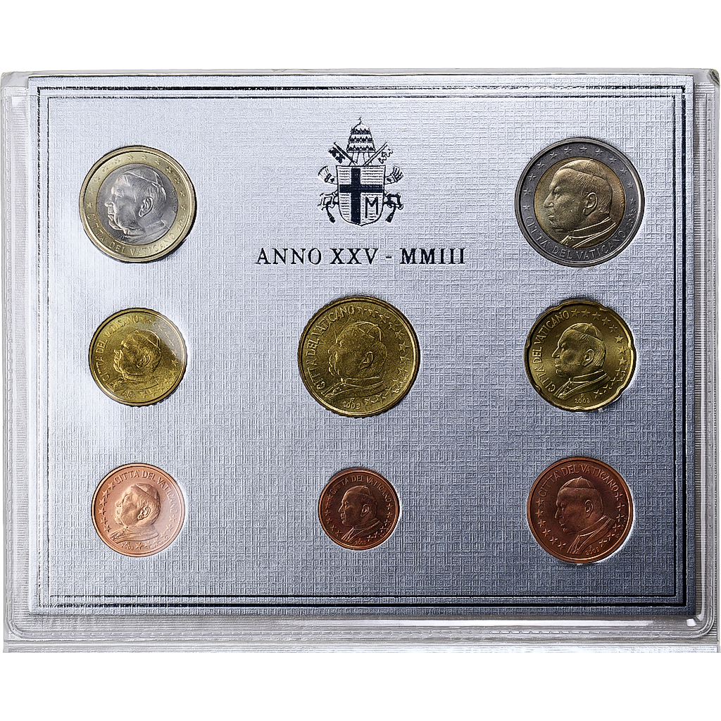 Vatican, Coffret, Jean-Paul II, 2003, Rome, FDC