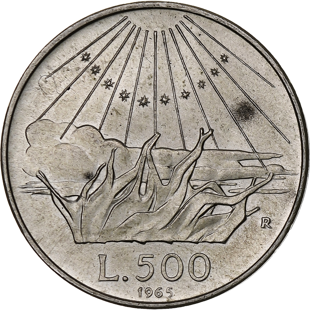 Coin, Italy, 500 Lire, 1965, Rome, , Silver, KM:100