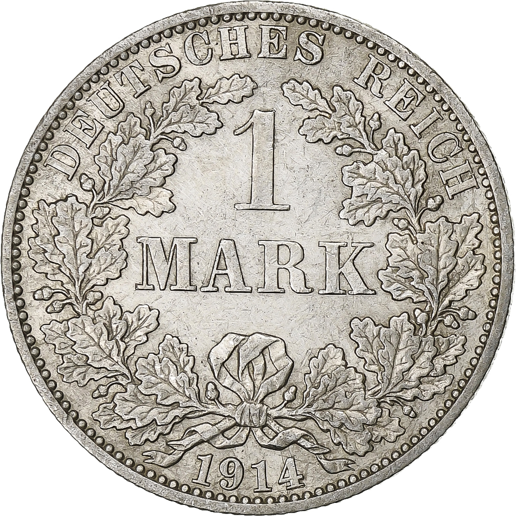 GERMANY - EMPIRE, Wilhelm II, Mark, 1914, Berlin, Silver, , KM:14