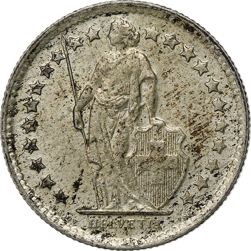 Switzerland, 1/2 Franc, 1960, Bern, Silver, , KM:23