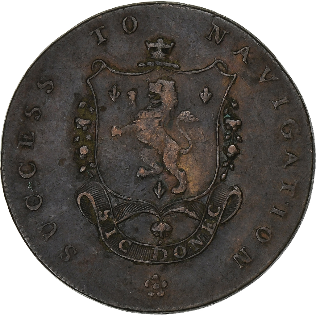 United Kingdom, Token, Copper, 