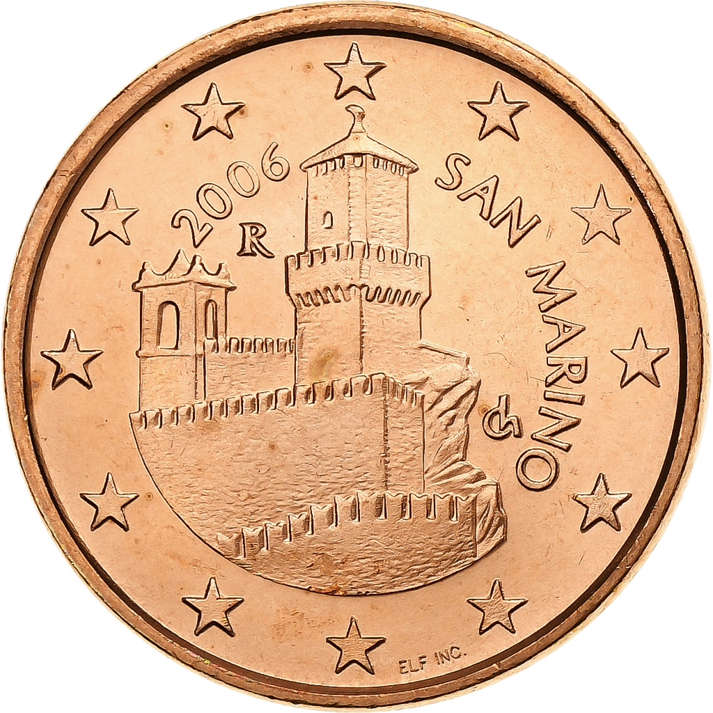 San Marino, 5 Euro Cent, 2006, Rome, Copper Plated Steel, , KM:442