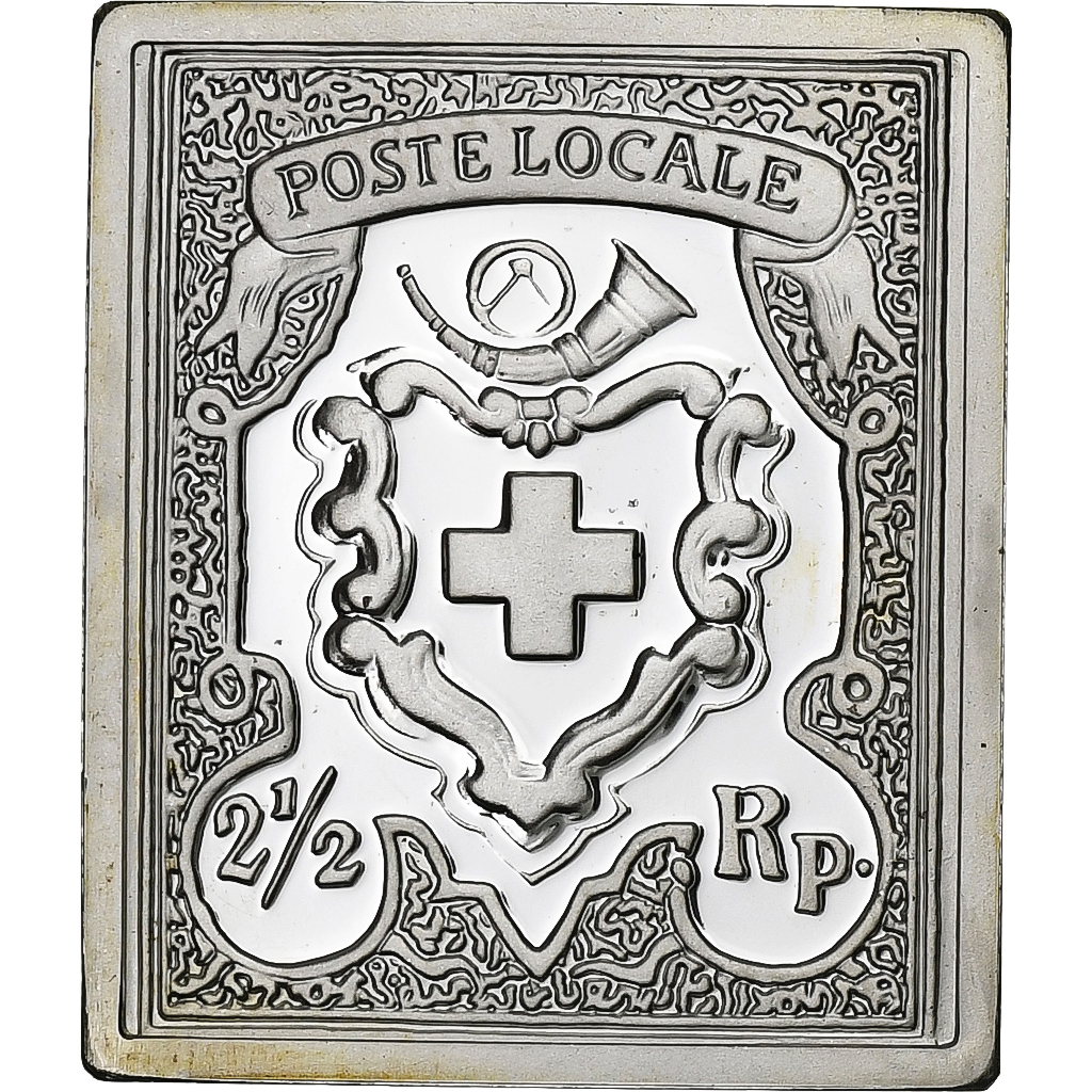 Switzerland, Medal, Timbre - 2 1/2 Rappen, 1850, Silver, 