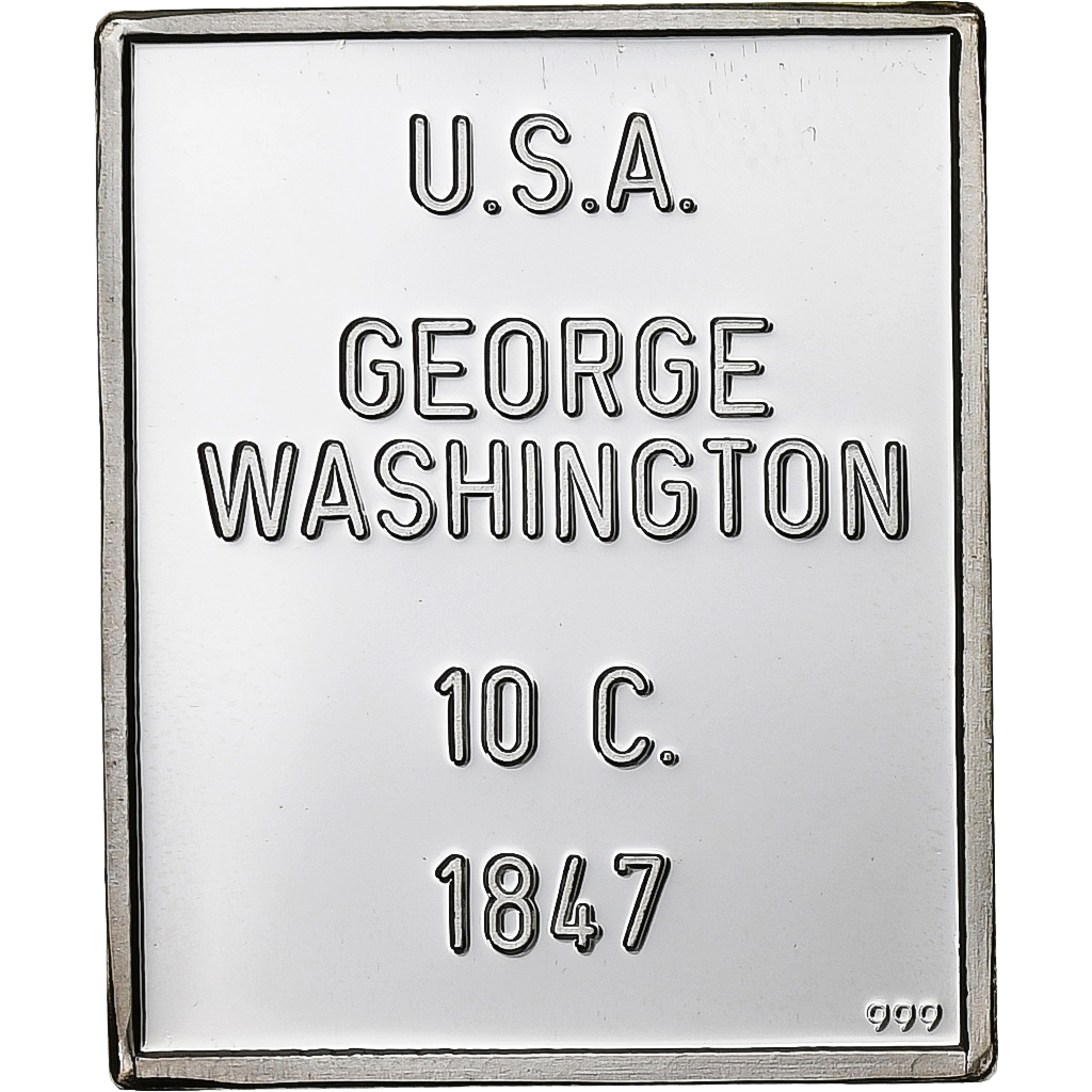 United States of America, Token, Timbre - 10 cents, 1847, Silver, George