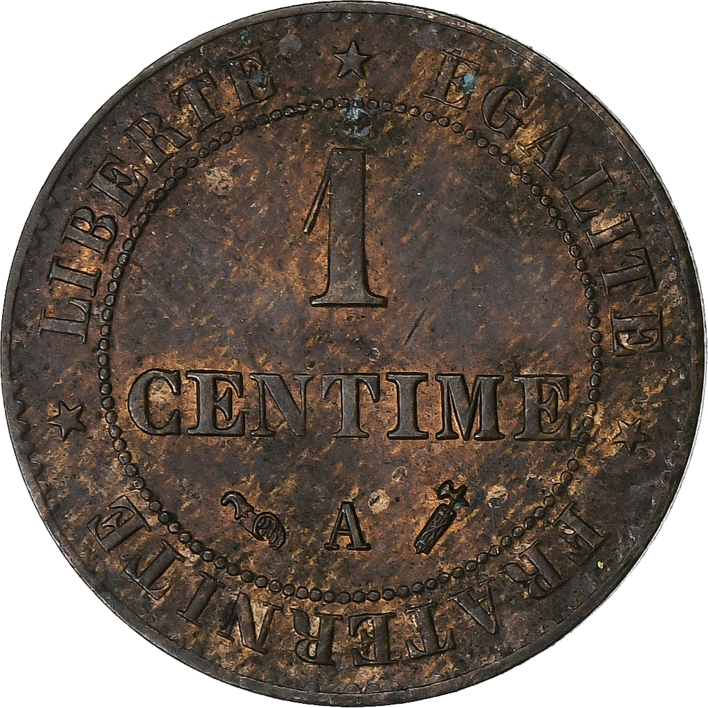 France, Centime, Cérès, 1891, Paris, Bronze, , Gadoury:88, KM:826.1
