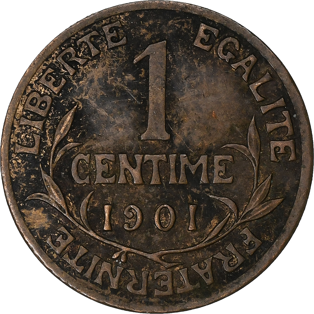 France, Centime, Dupuis, 1901, Paris, Bronze, , Gadoury:90, KM:840
