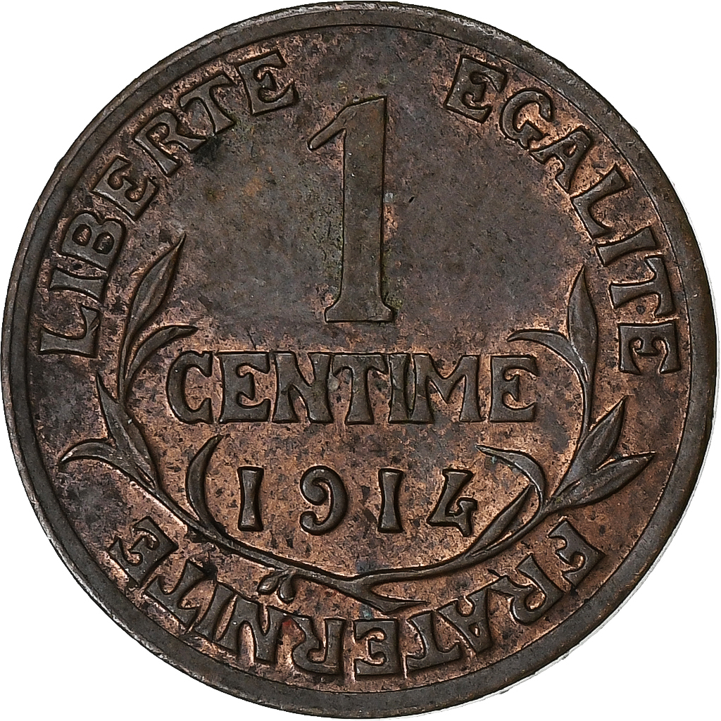 France, Centime, Dupuis, 1914, Paris, Bronze, , Gadoury:90, KM:840