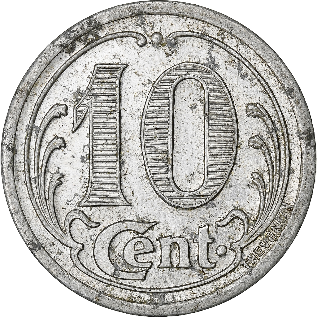 France, Comités, 10 Centimes, 1922, Chécy, Châteauneuf, Sully, Vitry