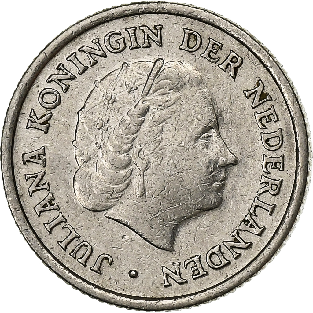 Netherlands, Juliana, 10 Cents, 1950, Nickel, , KM:182