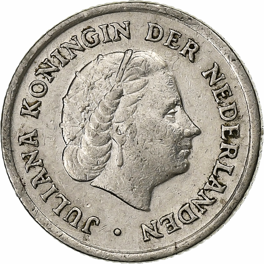 Netherlands, Juliana, 10 Cents, 1950, Nickel, , KM:182