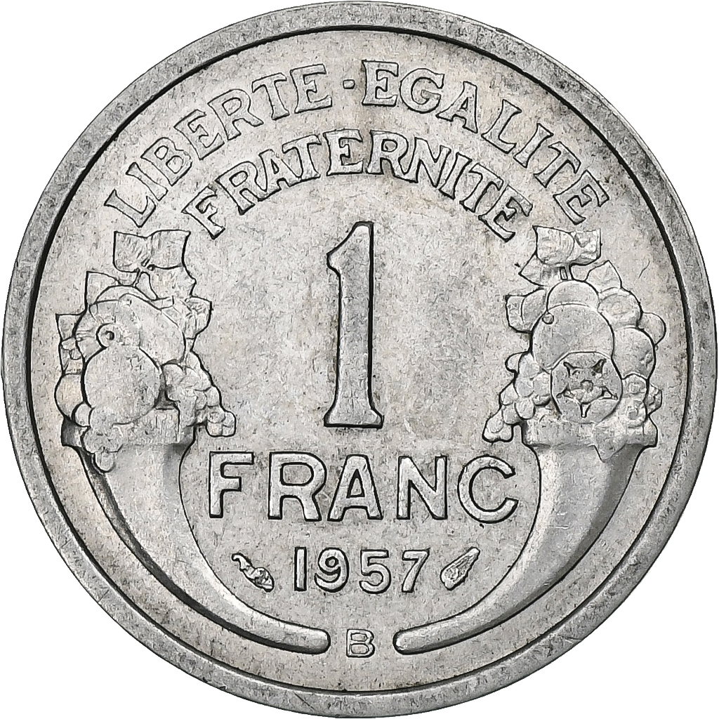 France, Franc, Morlon, 1957, Beaumont - Le Roger, Aluminum, 