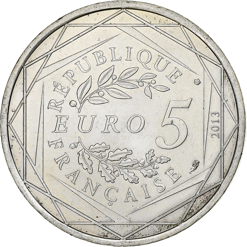 Frankreich, 5 Euro, Fraternité, 2013, Paris, Silber, VZ+