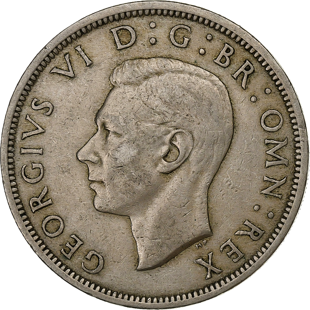 Great Britain, George VI, 1/2 Crown, 1948, Copper-nickel, , KM:879