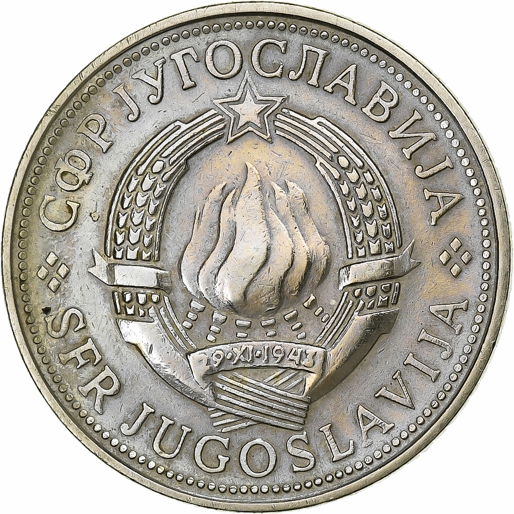 Yugoslavia, 5 Dinara, 1972, Copper-Nickel-Zinc, VF, KM:58