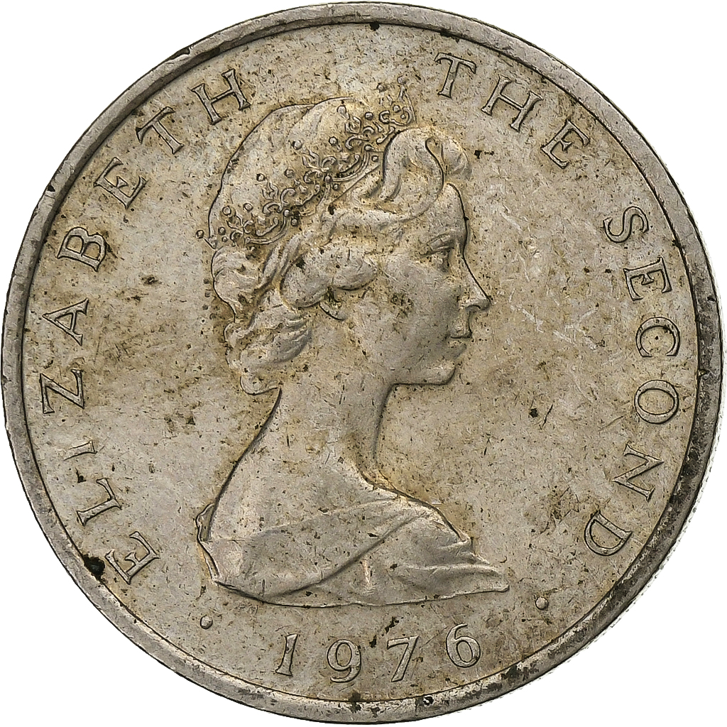Isle of Man, Elizabeth II, 10 Pence, 1976, Pobjoy Mint, Copper-nickel