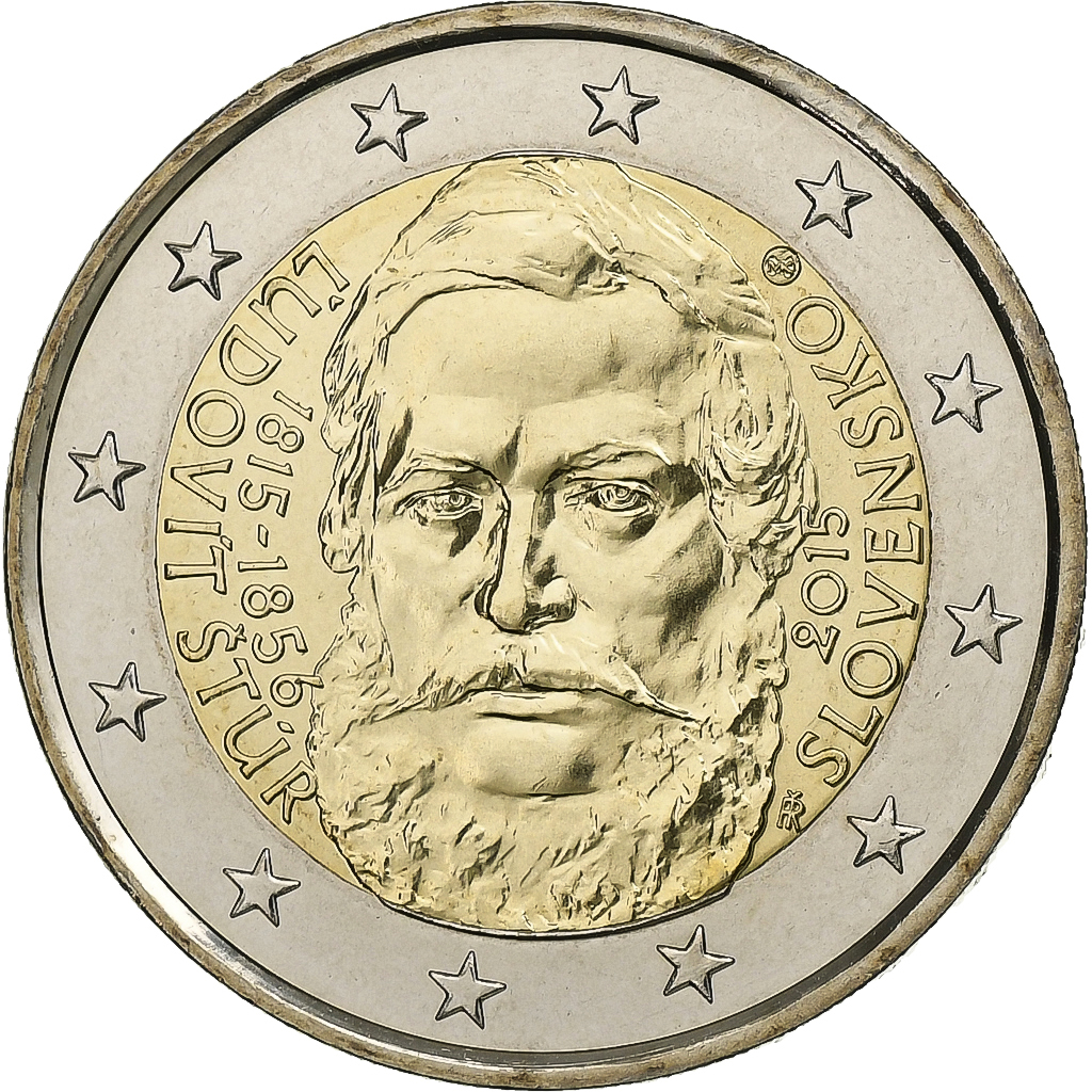 Slowakei, 2 Euro, 2015, Bi-Metallic, UNZ+, KM:New