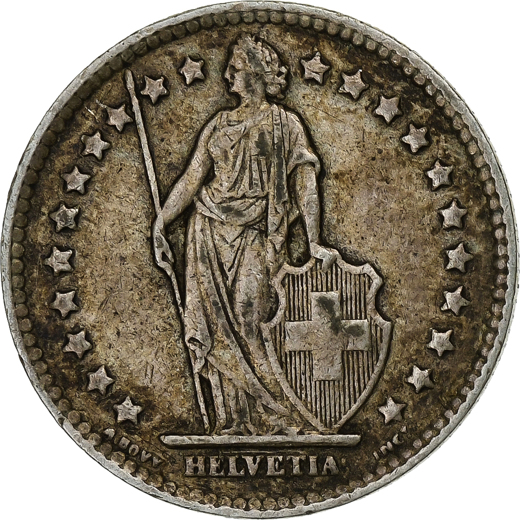 Switzerland, Franc, 1943, Bern, Silver, , KM:24