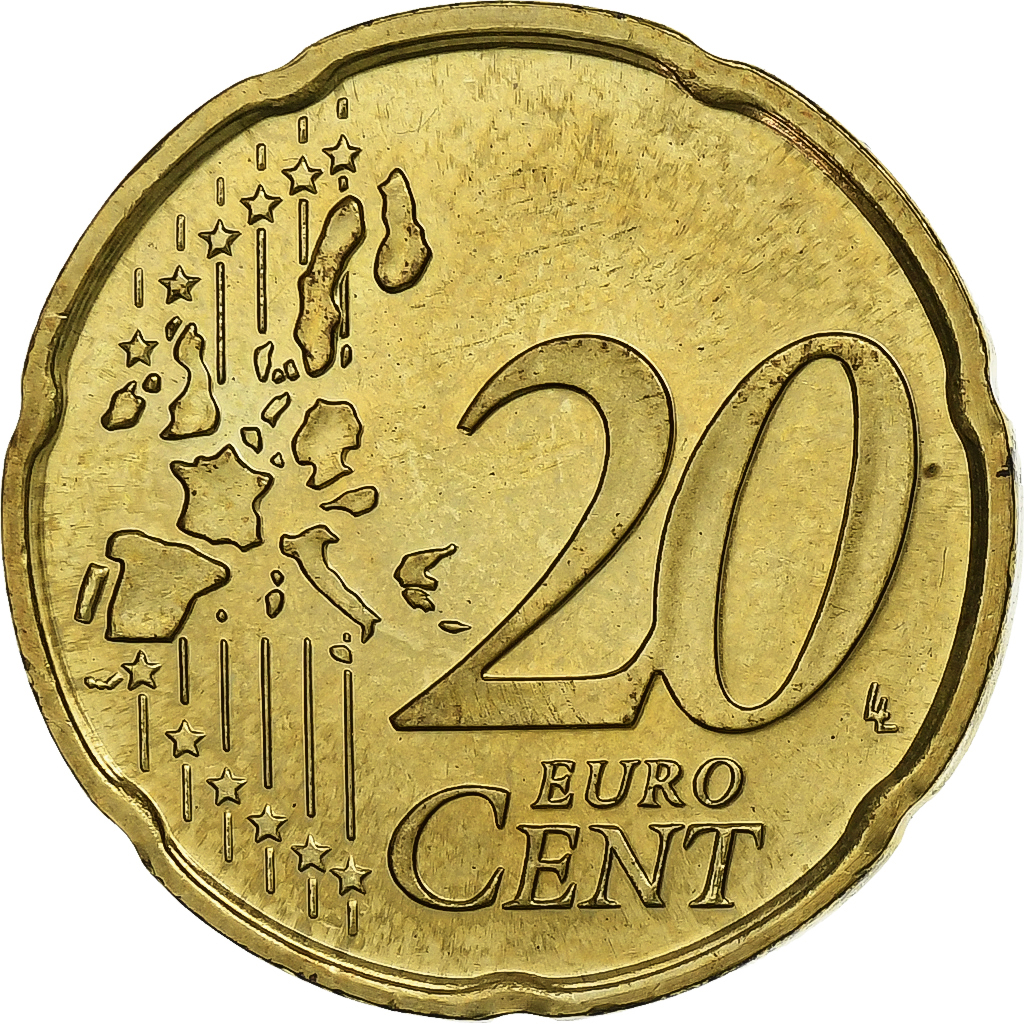 San Marino, 20 Euro Cent, 2003, Rome, Messing, UNZ, KM:444