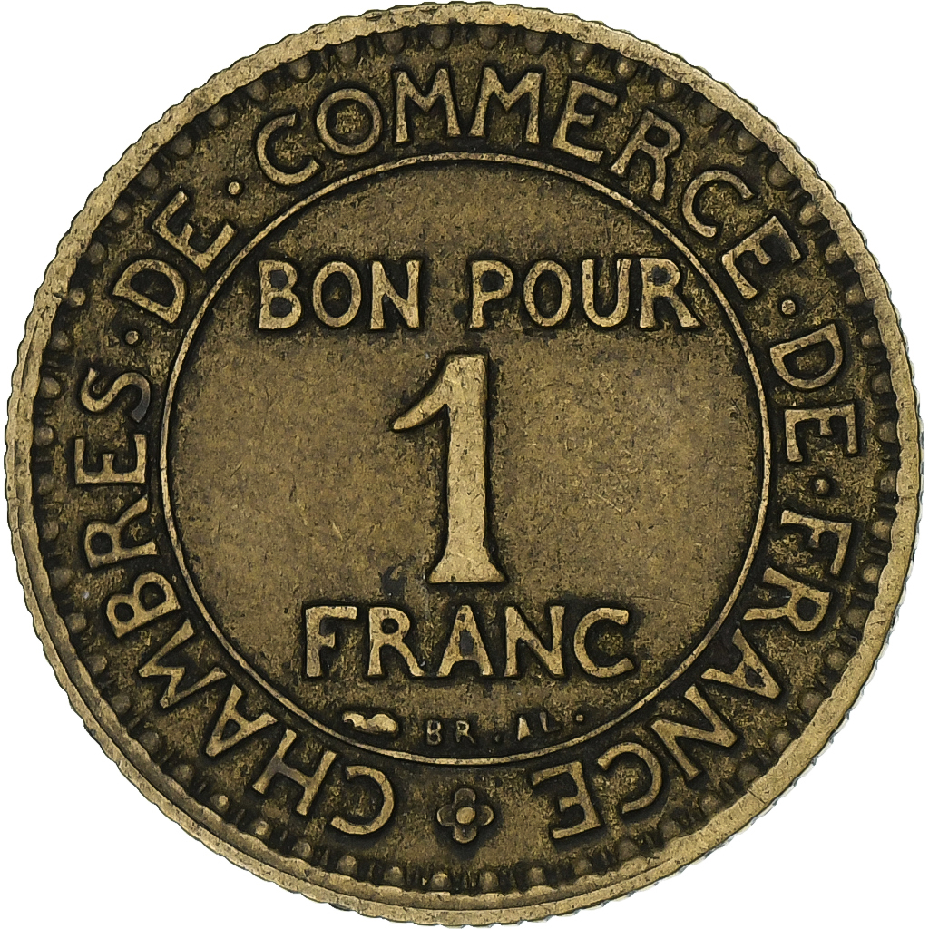 France, Franc, 1926, Bronze-Aluminum, 