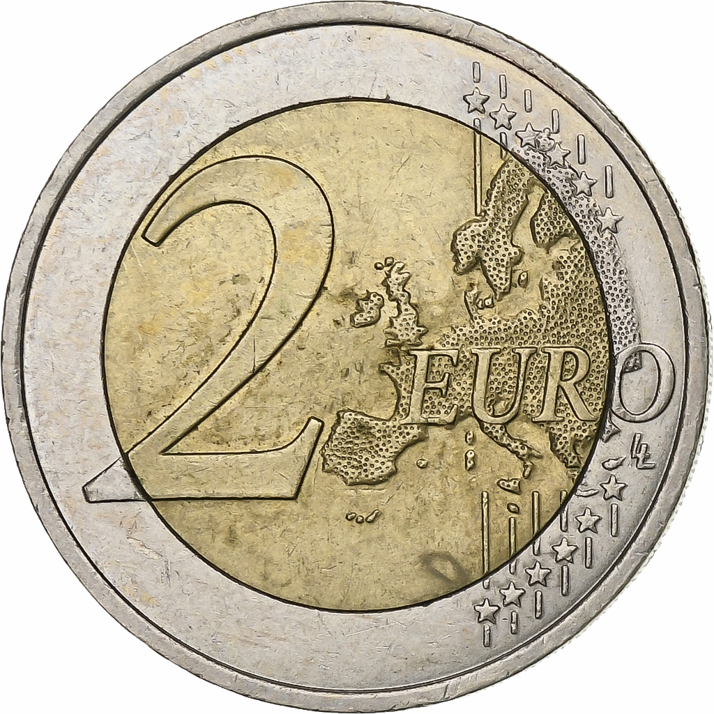 France, 2 Euro, 2007, Paris, Bi-Metallic, 