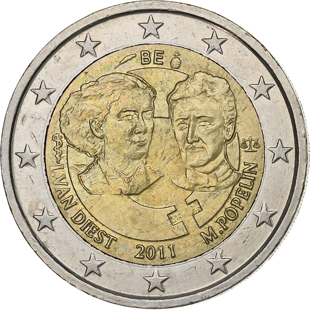 Belgique, Albert II, 2 Euro, 2011, Bruxelles, Bimétallique, TTB+, KM:308