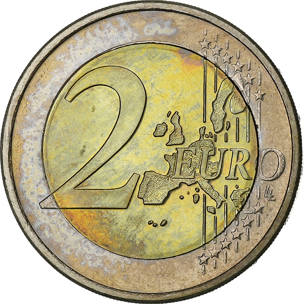 Luxemburg, Henri, 2 Euro, 2004, Utrecht, Bi-Metallic, UNZ+, KM:82