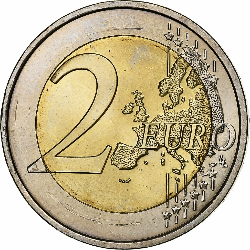 France, 2 Euro, 2015, Bi-Metallic, 
