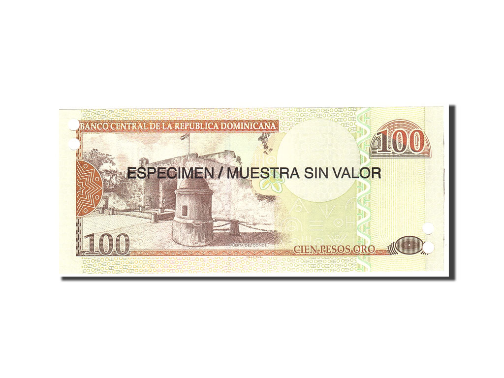 Banknote, Dominican Republic, 100 Pesos Oro, 2006, Undated, KM:177s1, UNC(65-70)